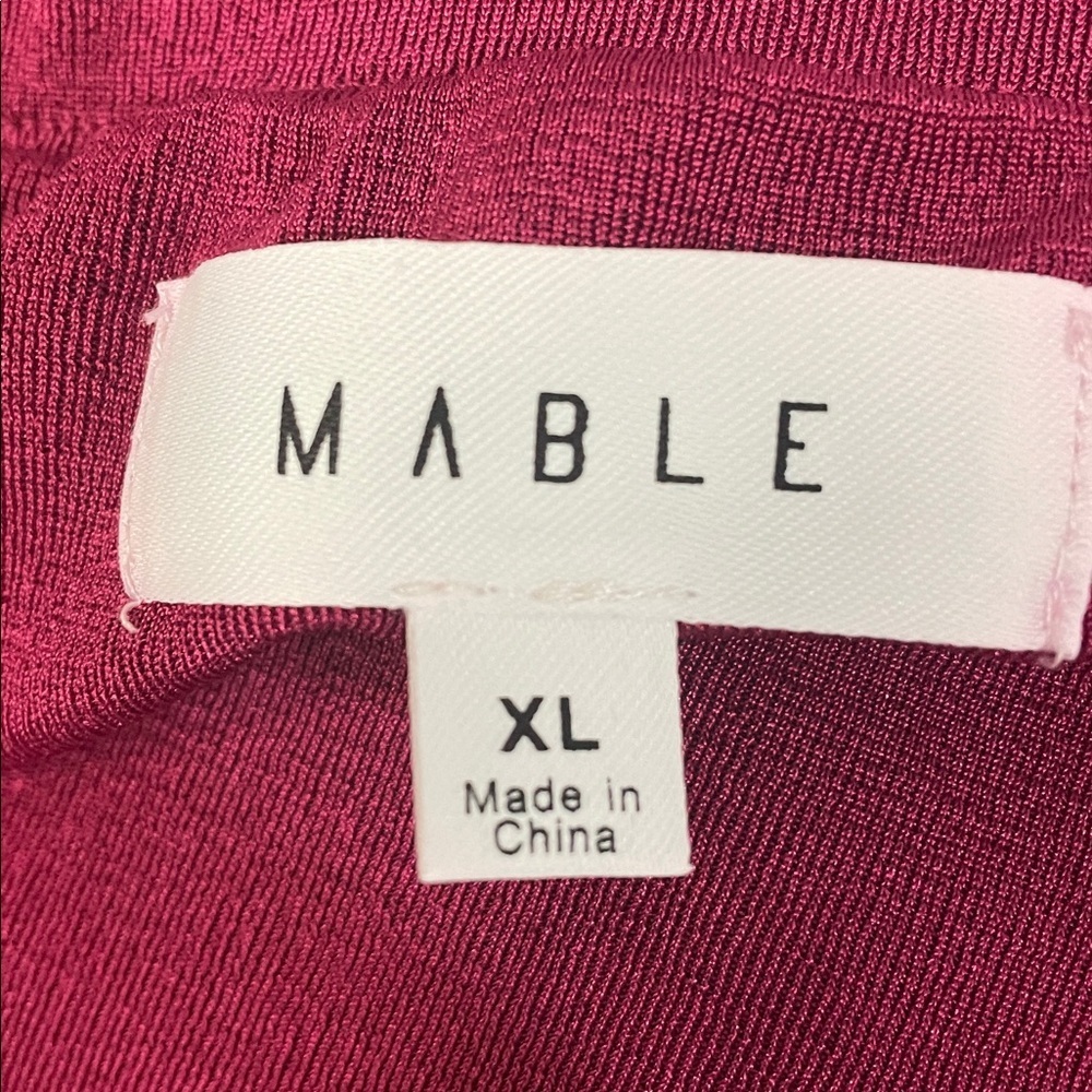 MABLE Raspberry High Slit Maxi Skirt - Picture 4 of 5